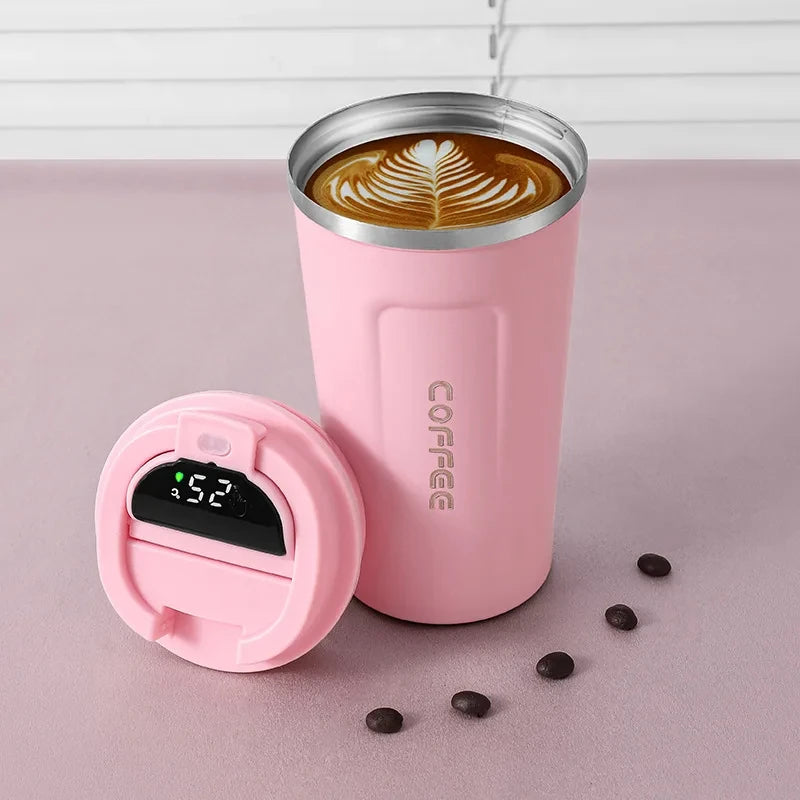 Termo Inteligente 450ml con Pantalla Temperatura - Acero Inoxidable 316