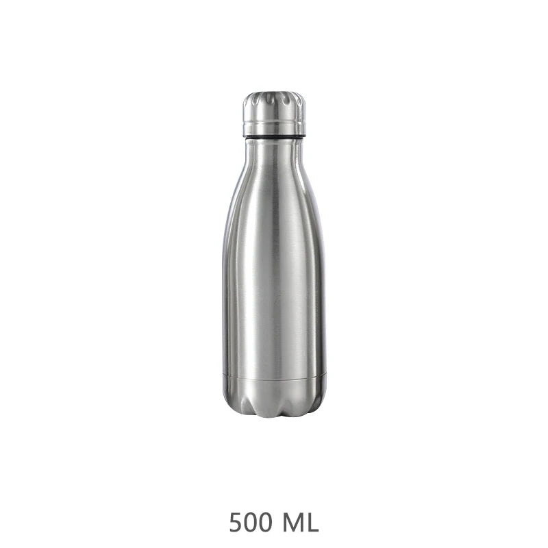 Botella de Agua Térmica Acero Inoxidable 500ml-1000ml - Mantiene Temperatura 24h