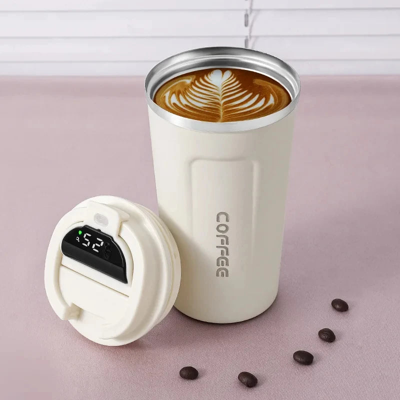 Termo Inteligente 450ml con Pantalla Temperatura - Acero Inoxidable 316