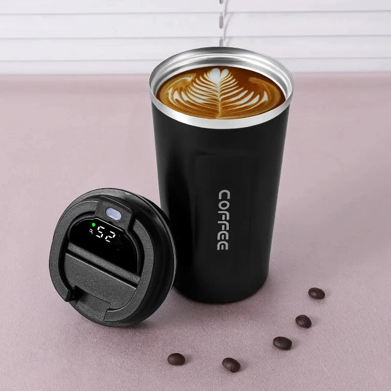 Termo Inteligente 450ml con Pantalla Temperatura - Acero Inoxidable 316