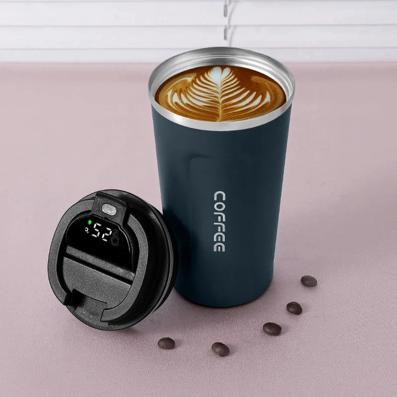 Termo Inteligente 450ml con Pantalla Temperatura - Acero Inoxidable 316